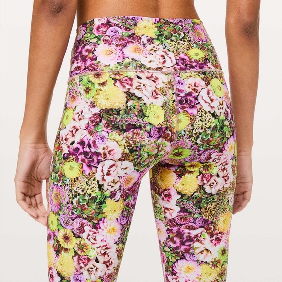 Lululemon Wunder Under High-Rise Tight Inflorescent Multi Floral Size 6 - Picture 3 of 10